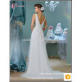 Spaghetti strap sexy slim fit chapel train lace applique backless ball gown alibaba wedding dress